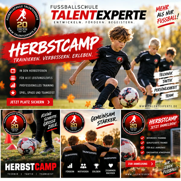 Herbstcamp-Motiv: Trainieren, verbessern, erleben