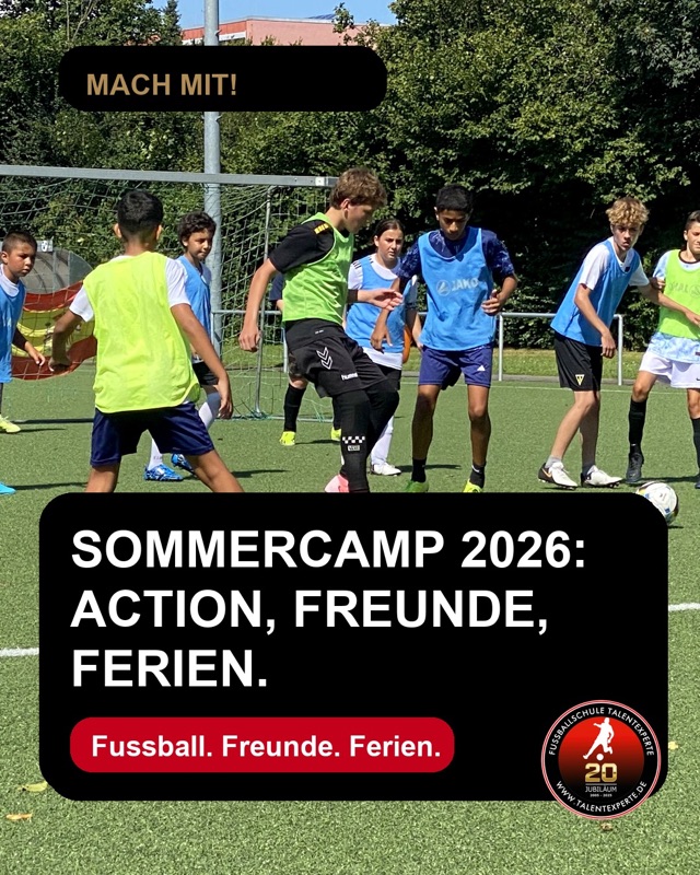 Instagram-Beitrag vom 26.05.2026: Sommercamp 2026: Action, Freunde, Ferien. Für Kinder sind es vier Tage voller Bewegung, Lachen und …
