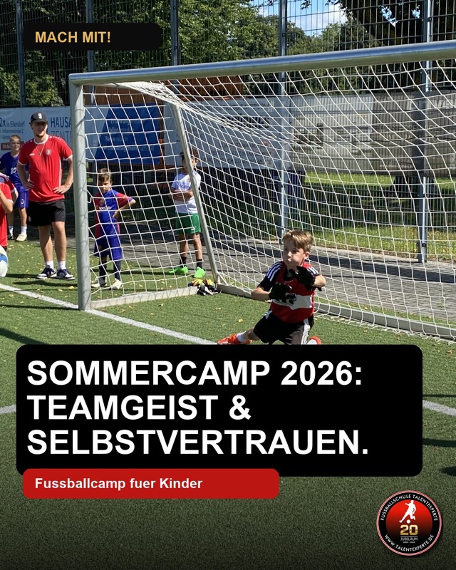 Instagram-Beitrag vom 26.06.2026: Sommercamp 2026: Teamgeist & Selbstvertrauen. Wenn Kinder zusammen trainieren, lachen und sich gegenseitig …